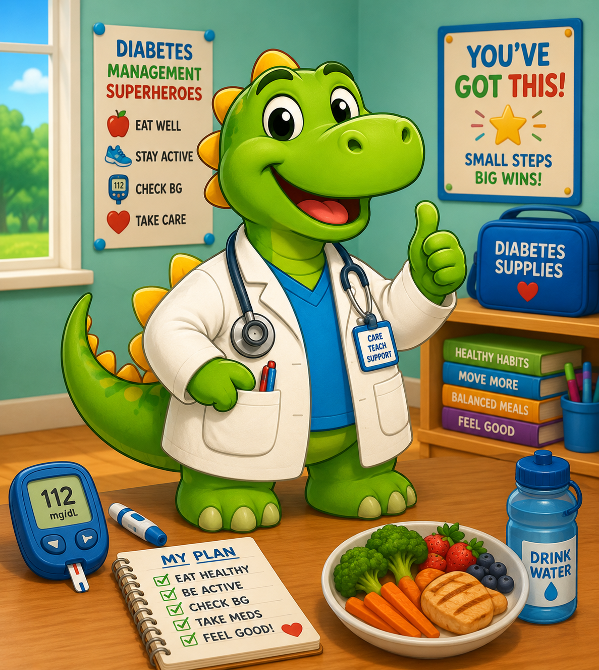 Doctor Dino, The Caring Guide from Sweet Steps