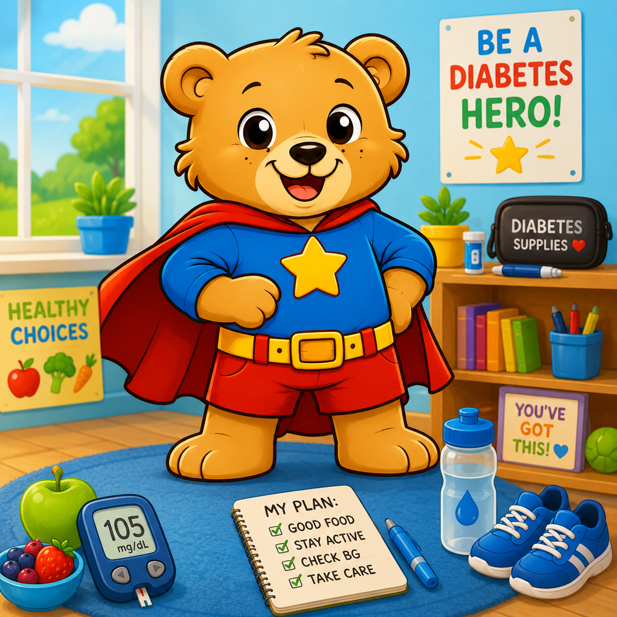 Super Bear, The Courage Champion from Sweet Steps